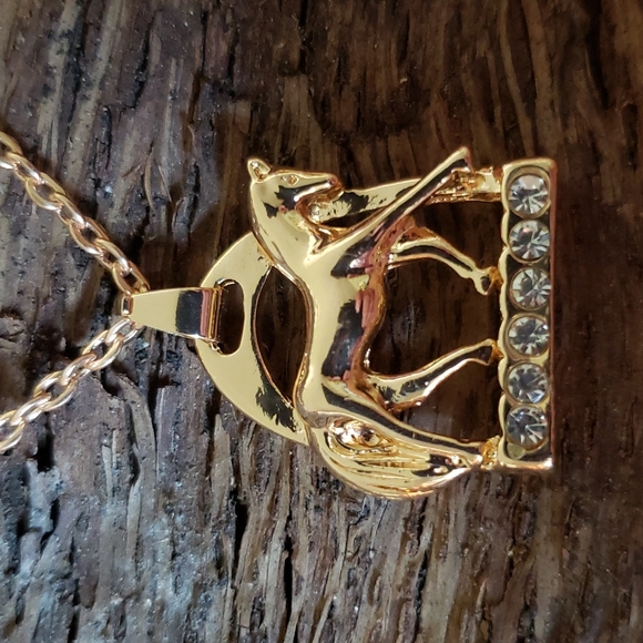 Jewelry - Saddle Stirrup Necklace. Horse Pony Equestrian Equine Horse Saddle Vaquero Rodeo